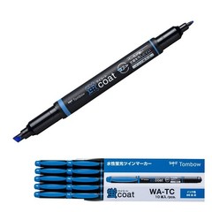 Highlighter Pen, Fluorescent Coat, Blue, 10 Pieces, WA-TC89-10P