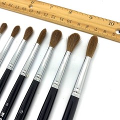 XDT#5698 Round Art Brush 12 Pc #1#2#3#4#5#6#7#8#9#10#11#12 Set Pure Ox Bristle