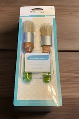 Waverly Inspirations Premium Brushes Chalk & Wax 2 Brush Pk Dense Bristles NEW