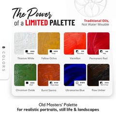 Portrait Palette by ZenART – Old Masters’ colors – Professional Oil Paint Set…