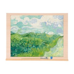 Adjustable Beech Wood Tabletop Painting Board Stand 0–80° Portable Foldable