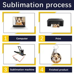 240 Pcs metal Sublimation Keychain Blanks Bulk,roundness Sublimation Ornament…