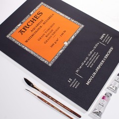 Watercolor Pad, 11.69×16.53, 12 Sheet, 140lb, 100 Cotton, Rough, Art Paper