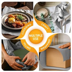 PerkHomy Light Grey Kraft Paper Roll 17.5″ x 760″ x 760″,