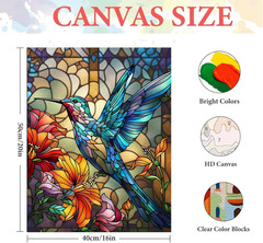 Paint by Numbers Kits for Adults,Hummingbird Paint by Numbers for Adults,Paint b