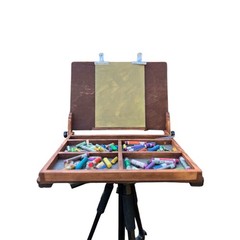 Wood Pochade Box for Pastel – 10×14” Plein Air Easel by ShrubmArt