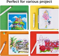 Vibrant 120 Color Dual Tip Alcohol Markers for Creative Minds – Perfect Gift