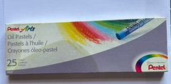 Pentel Arts Oil Pastel Set, Assorted 1 Count (Pack of 25), Colors