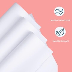 300 Sheets Arts Craft Paper for Drawing 18” x 24” White 18″ x 24″, white