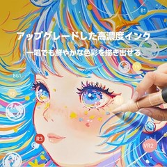 ENMY 80-Color Set of Direct-Fill Acrylic Markers, Water-Based, Brush Pens for Ar