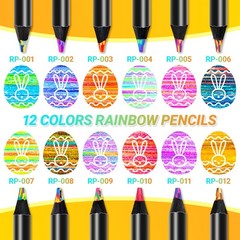 Yangmei Art Supplies 12 Rainbow Colored Pencils, Teen Girl Gifts Trendy Stuff…