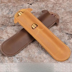 Genuine leather case Personalized retro handmade cowhide Creative gift pen case