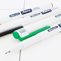 Fiero Assorted Color Fiber Tip Fineliner Pen (4/Pack)