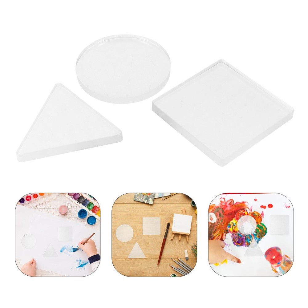 3 Pcs Gel Printing Board Press Plate Children Art Supplies Pad for Crafts