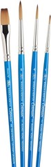 Complete Cotman Brush Set: Short Handle Round & One Stroke for Watercolor Art