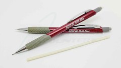 2 Pacific Arc PR-109 / PR-09 0.9mm Mechanical Pencils w/ Rubber Finger Grip, Red