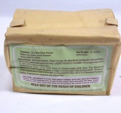 NEW OLD STOCK THE GENUINE OLD FASHIONED MILK PAINT MUSTARD 12oz/QUART