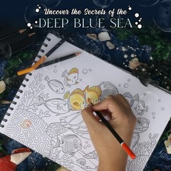 ColorIt Underwater Wonders Adult Coloring Book, 50 Under the Sea Coloring Pag…