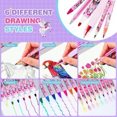 Art Supplies for Kids,66PCS Drawing Kits with Unicorn Storage Case for Girls