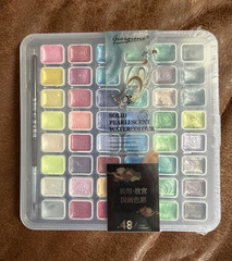 Giorgione Solid Pearlescent Watercolor Set 48 Colors Multicolor NO.G-XC48
