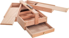 Multi-Function Artist Tool Supply Box with Locking Clasps & Tool Storage Box – W
