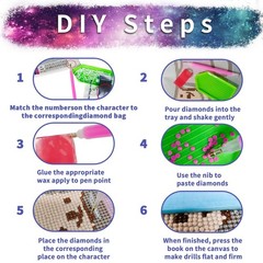 YALKIN DIY Diamond Painting Kits for Adults, Large 16 x 28 inches, Cramoisi