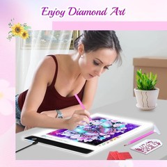 Guiseapue A4 Diamond Art Light Board, Ultra-Thin Light Pad for Painting, Light T