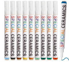10Pcs Underglaze Colored Pen for Pottery Ceramics Underglaze Marker DIY Ceram…