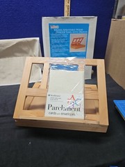 TABLETOP EASEL – Storage, Adjustable Height, Portable (Starter Supplies, cards)