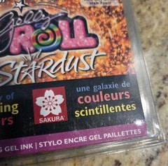 NOS Gelly Roll Stardust Glitter Gel Ink Pens 6/Pkg Meteor Collection Sakura