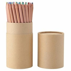 muji 60 Color Pencil with Paper Tube natural wood axis made in japan 0210-2