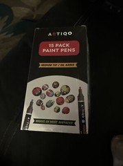 New ARTIQO Paint Pens Medium Tip Point Oil Based Set of 15 Pack Assorted Colors