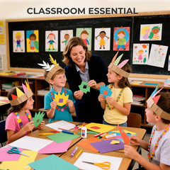 235Sheets 8.27″ X 11.7″ Construction Paper Assorted Colors, 12 Colored Cardstock