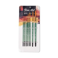 Pidilite Fevicryl Fine Art Synthetic Taklon Round Brush Set of 7