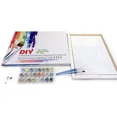 Montreal Downtown Canada Location Framed Canvas DIY Paint by Numbers Kit Bar …