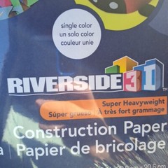 Pacon Riverside 3D Construction Paper, 100% Recycled 9″ X 12″ BROWN Pack of 50