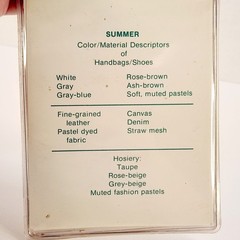 VTG 1983 SUMMER Analysis Design Dynamics Personal Fabric Color Pallete Fan Wheel