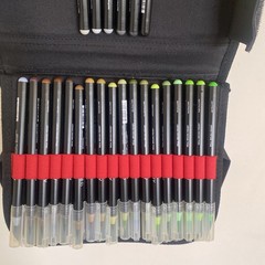 Arteza expert coloured watercolour pencils Folio Case 97 pens