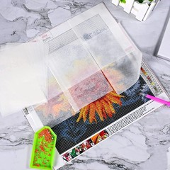 100PCS Diamond Painting Release Paper Double-Sided 15*10cm-100PCS, white