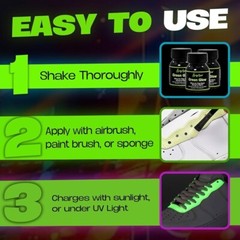 ANGELUS GREEN GLOW IN THE DARK PAINT – long-lasting glow