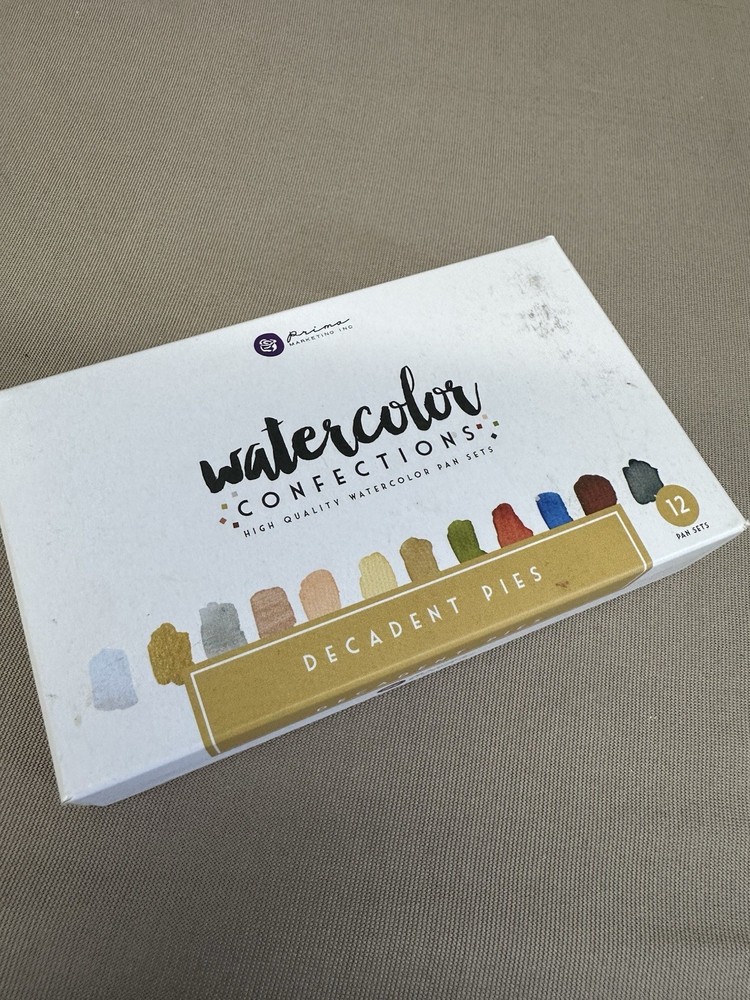Prima Watercolor Confections Watercolor Pans 12/Pkg-Decadent Pies – 584276