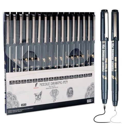 Micro Fineliner Drawing Art Pens Calligraphy Pens for Artist Drawing Black
