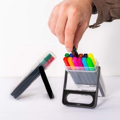AIHAO Markers for Kids,Washable Markers With Stand Portable Box,Dual Tip Set,…