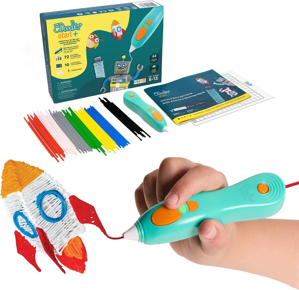 Start+ Essentials 3D Pen Set for Kids, Easy to Use, Learn from Home Art Activity