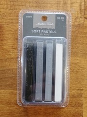 Masters Touch Artist’s Soft Pastels Gray Tones Set Of 4 Brand New