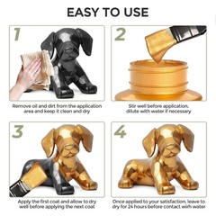 Multi-Surface Metallic Paint – Gold, Silver, Copper
