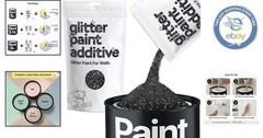 Non-Toxic Black Glitter for Paint – Fine Additive for Stunning Walls [100g]