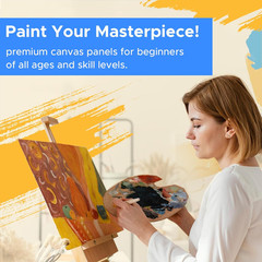 36 Pack 11X14In Canvas Boards for Painting, Bulk Blank Canvases for Art Practice