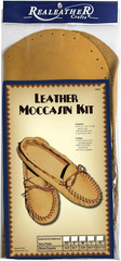 C4604-03 Adult Moccasin Leathercraft Kit, Size 8-9, Tan, 1-Pair