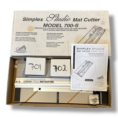 Logan Simplex Model 700-S Studio Mat Cutter 22.5″ Board Bevel Straight Tool Kit